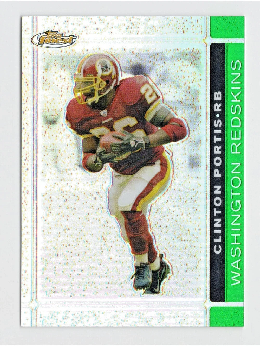 2007 Topps Finest  Clinton Portis #51 Green Refractor /199